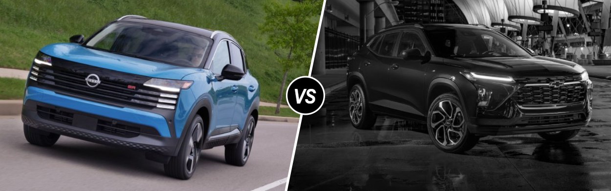 2025 Nissan Kicks vs 2025 Chevrolet Trax near Chicago, IL