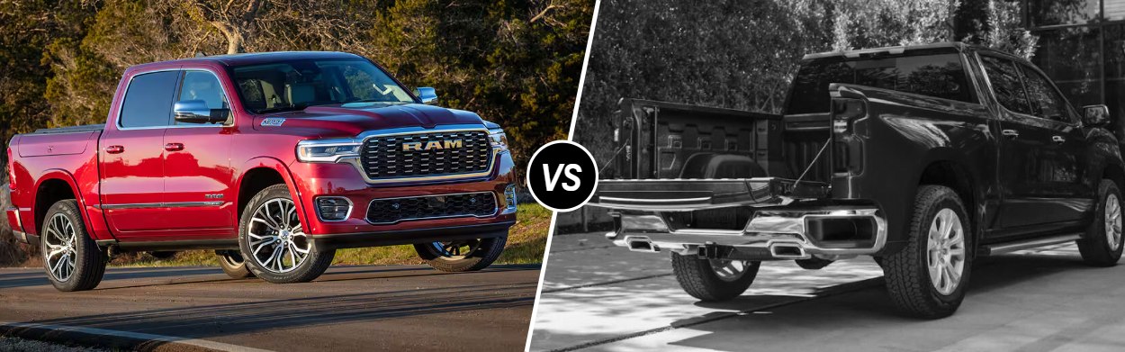 2025 RAM 1500 vs 2025 Chevrolet Silverado 1500 near Valparaiso, IN